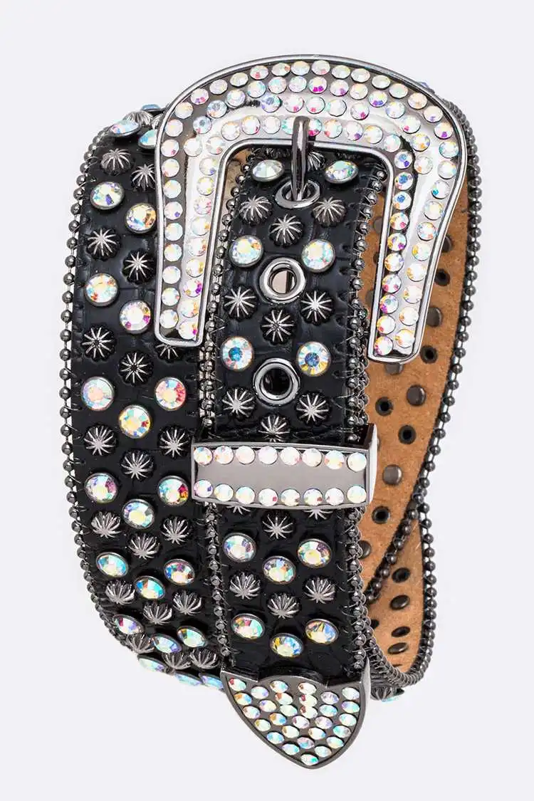 Bold Stone Accent Waist Belt