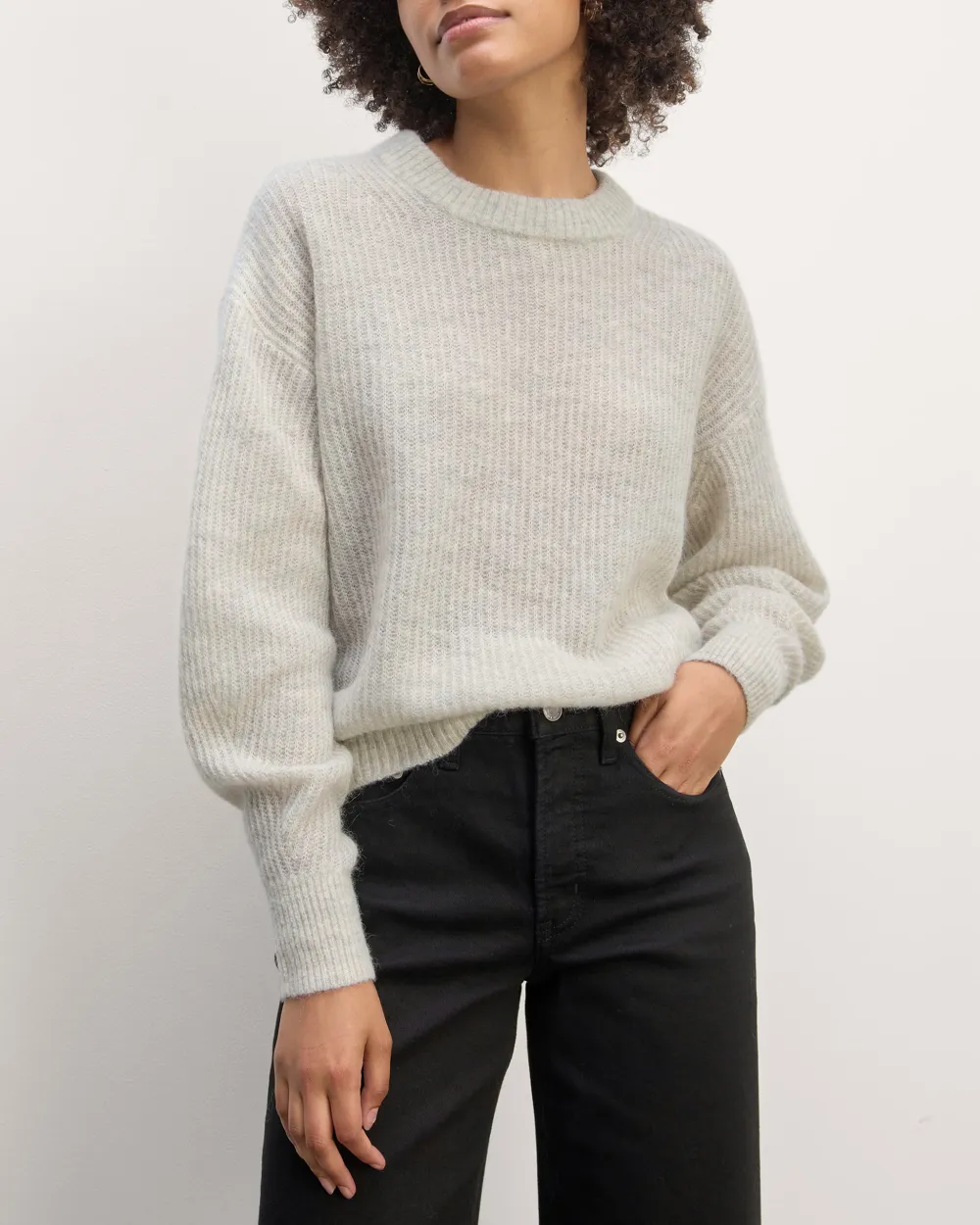 Vertical Striped Cashmere Sweater