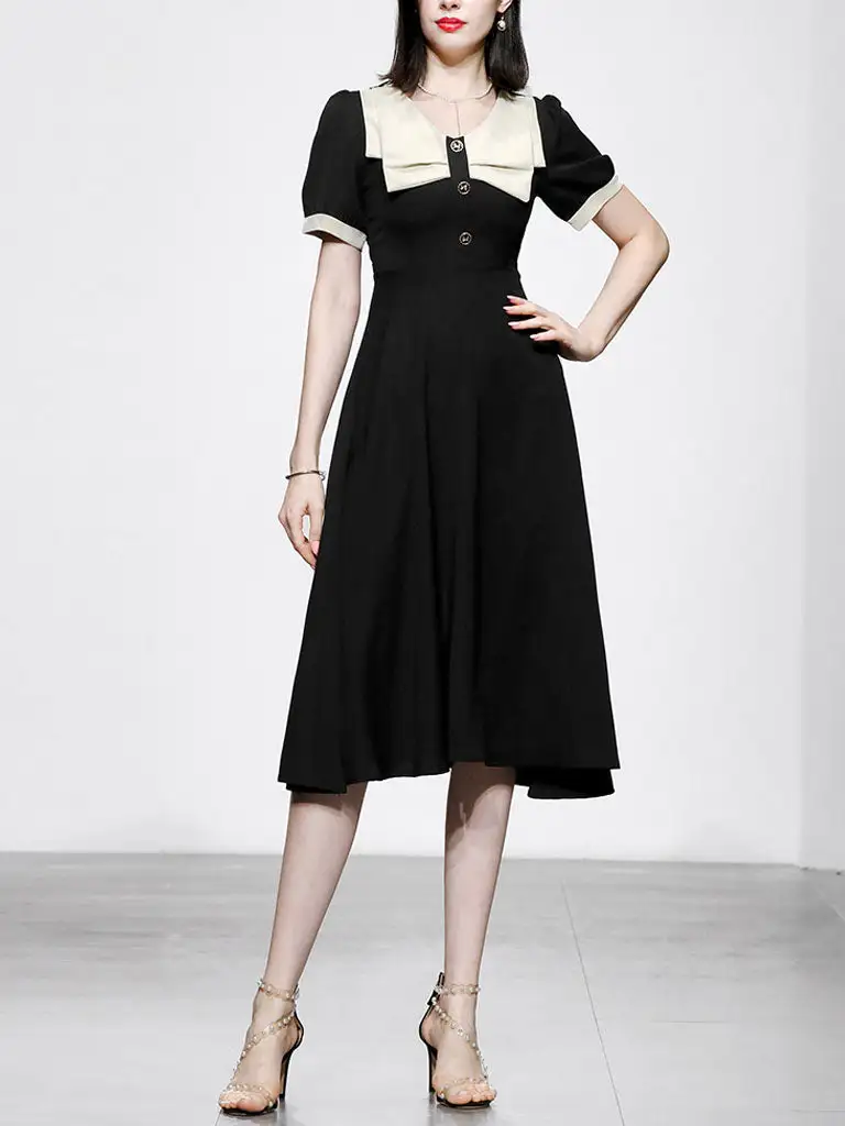 Bow Long Dress
