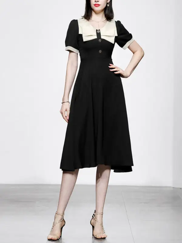 Bow Long Dress