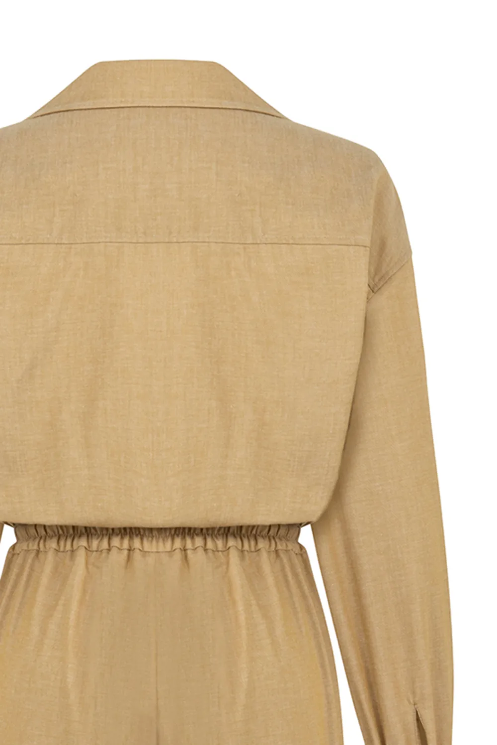 Long Sleeve Cotton Jumpsuit