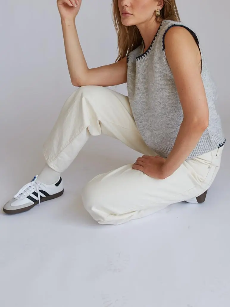 Knit Stitch Sweater Vest