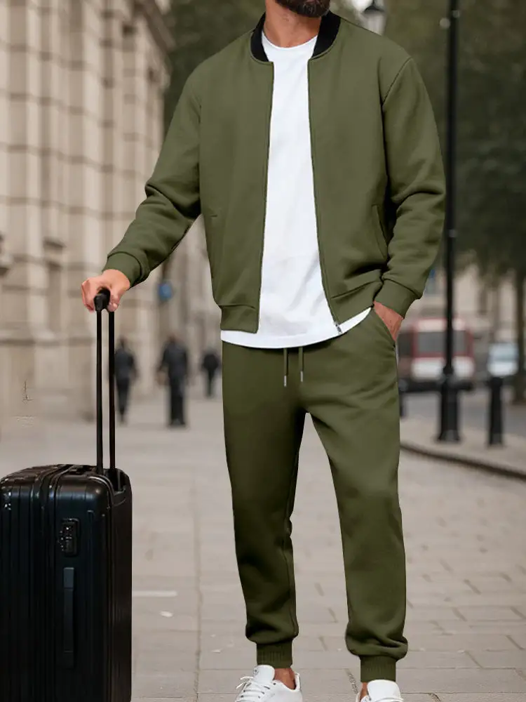 Athleisure Urban Jacket and Jogger Pants Set