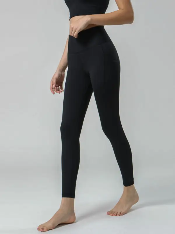 Sided Brushed Yoga Ninth High Waist Pants