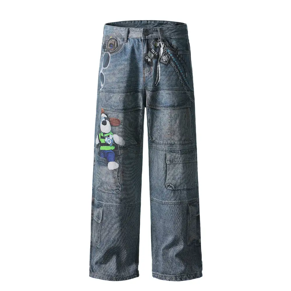 Comfort Fit Baggy Denim Jeans