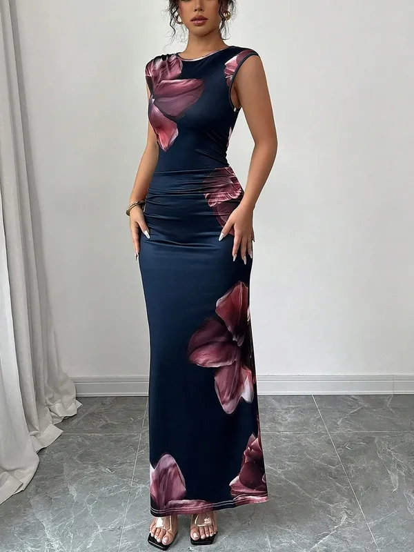 Floral Bodycon Maxi Dress