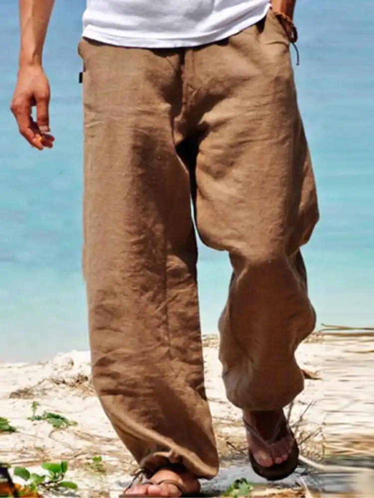 Cotton Beach Casual Trousers Pants