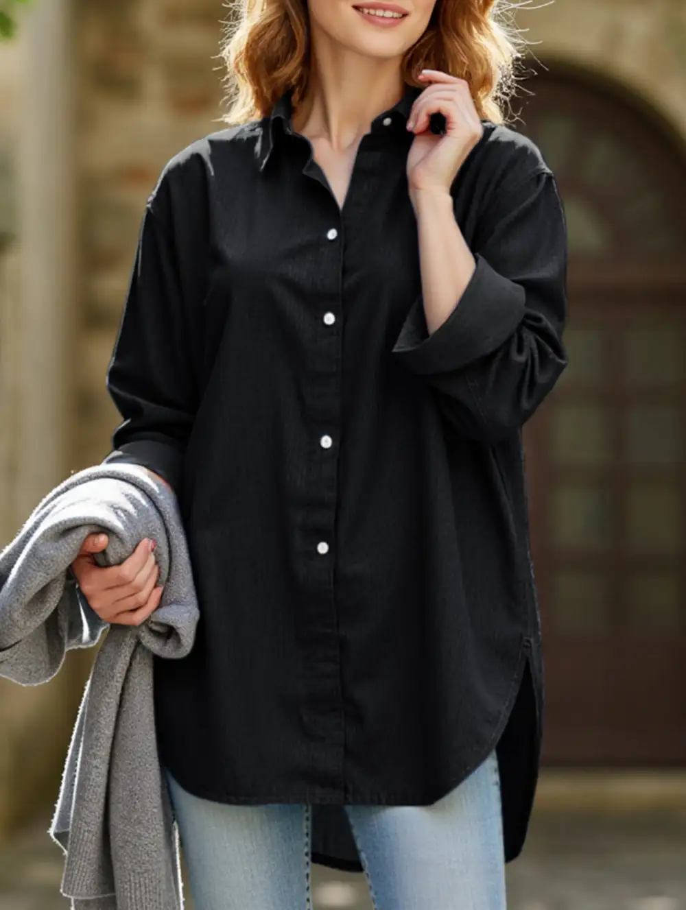 Button Down Blouse