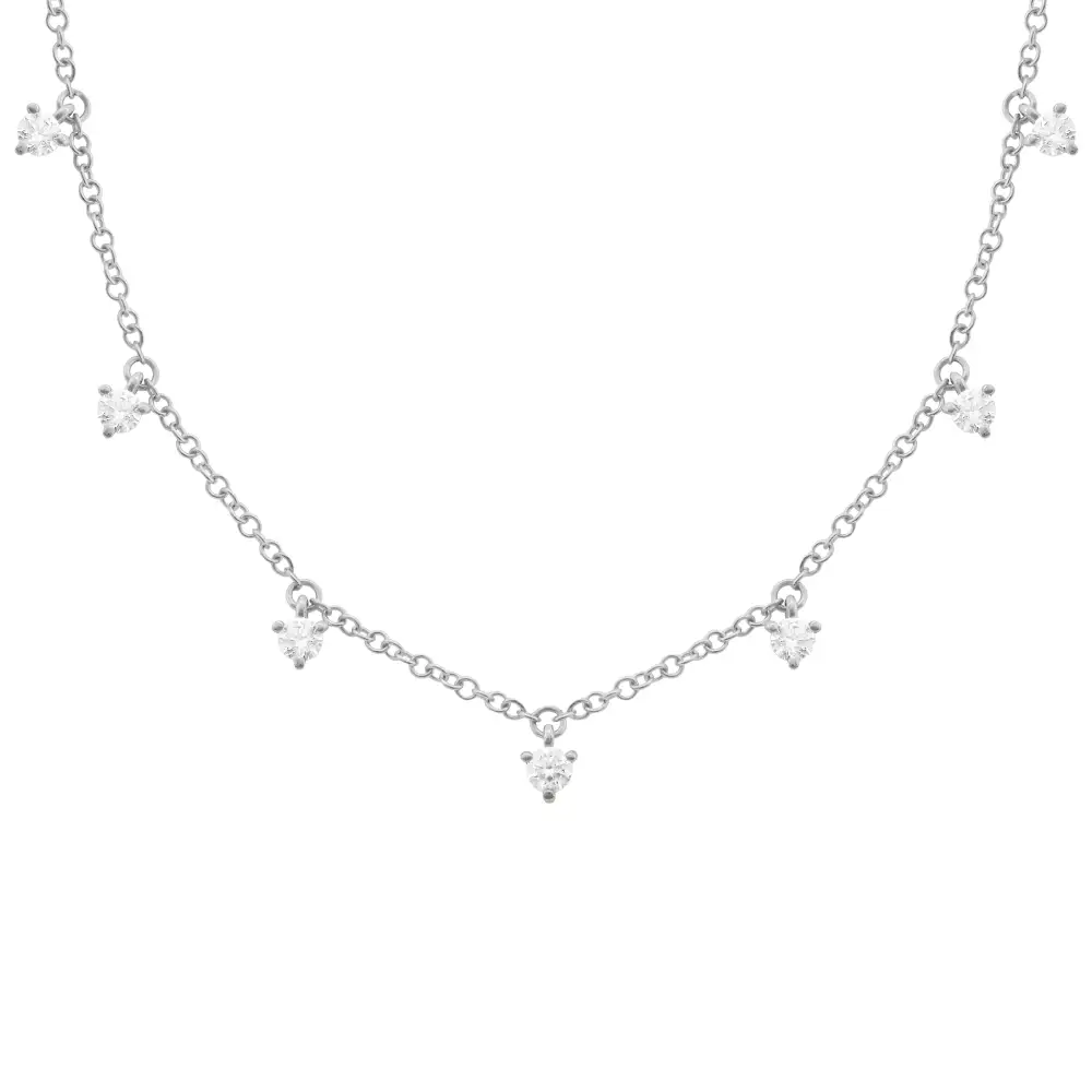 Minimal Refined Classic Diamond Necklace