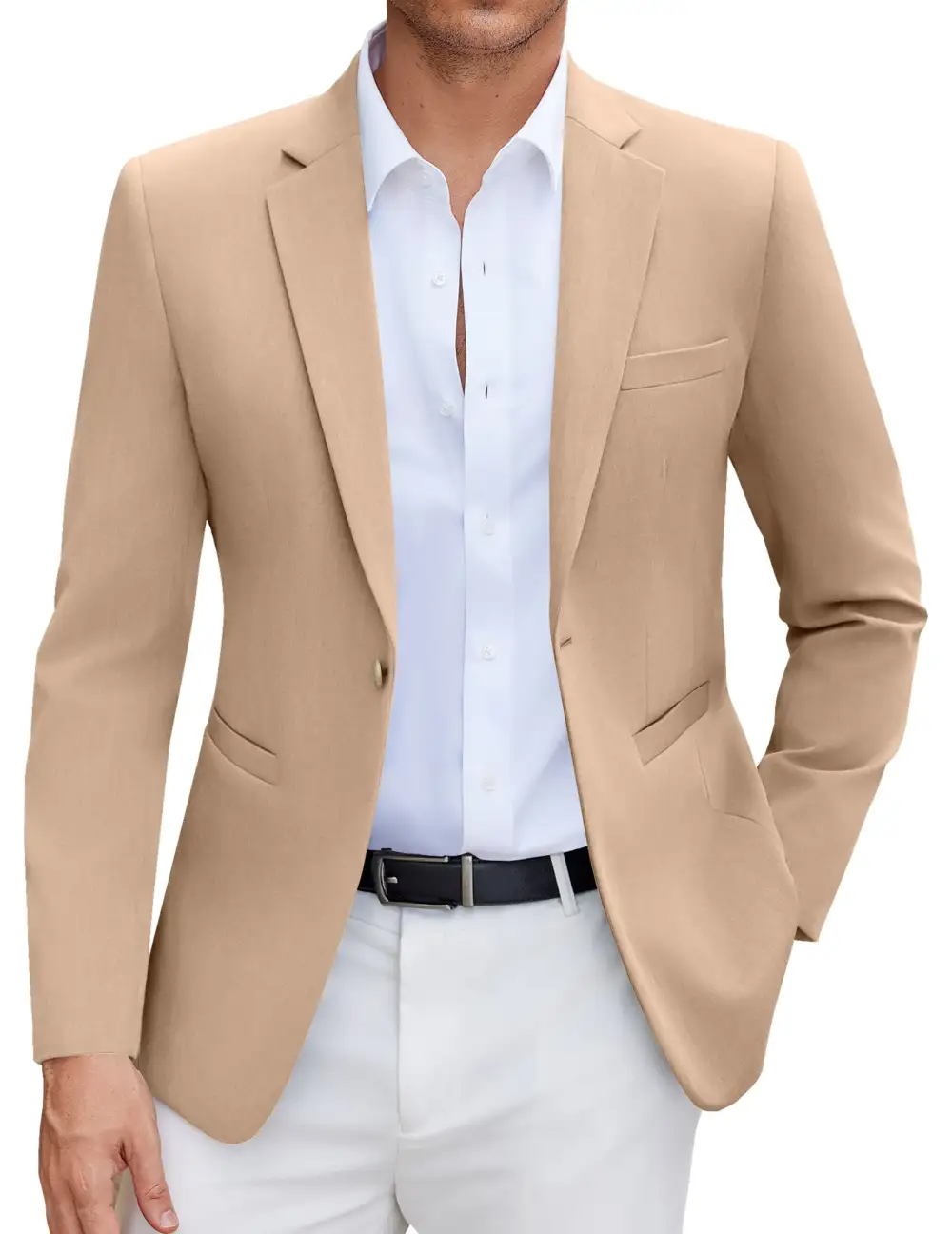 Soft Structure Sharp Lapel Blazer Jacket