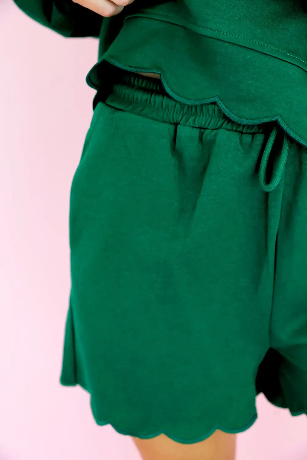 Button Pullover Relaxed Shorts Lounge Set Layer