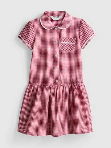 3-7yrs | Cotton Rich Gingham Check School Dress
