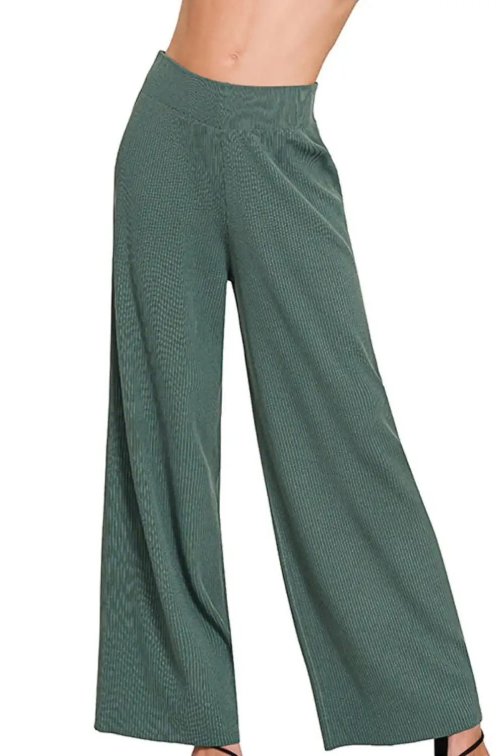 Viscose Ribbed Sweater Pants