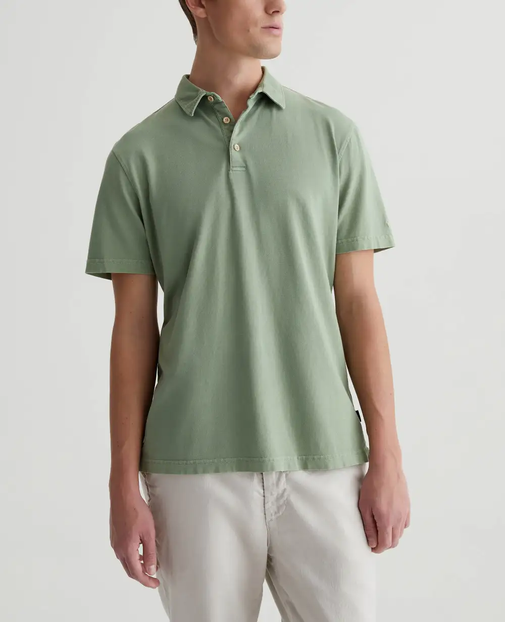 Men's Cotton Jersey Short Sleeve Polo Shirt