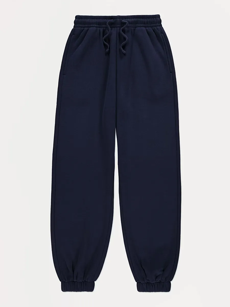 Navy Cuffed Joggers