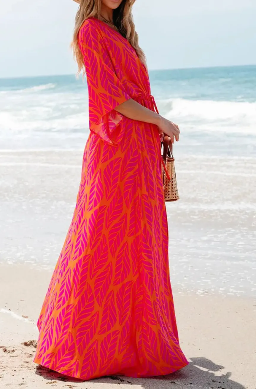 Soft Maxi Drawstring Dress