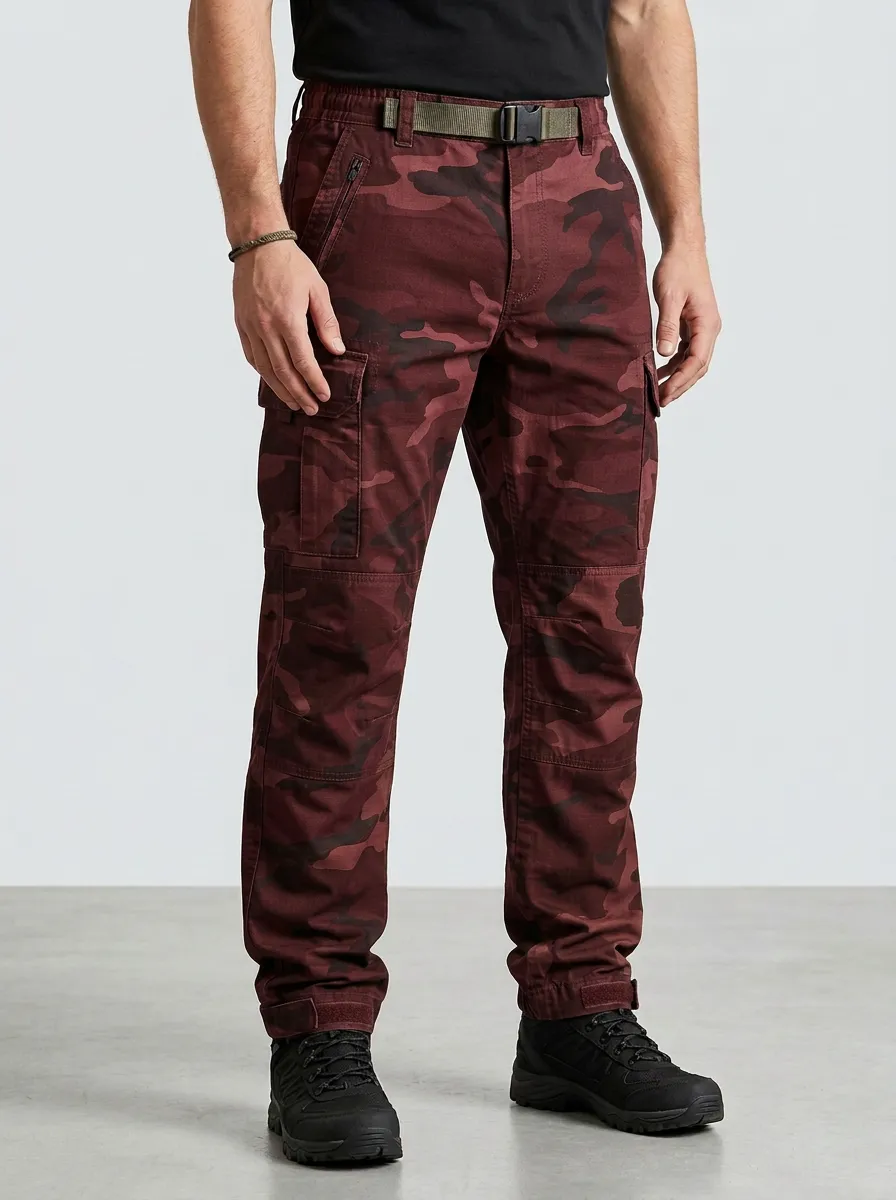 Men's Outdoor Tactical Camouflage Printed Cargo Pants