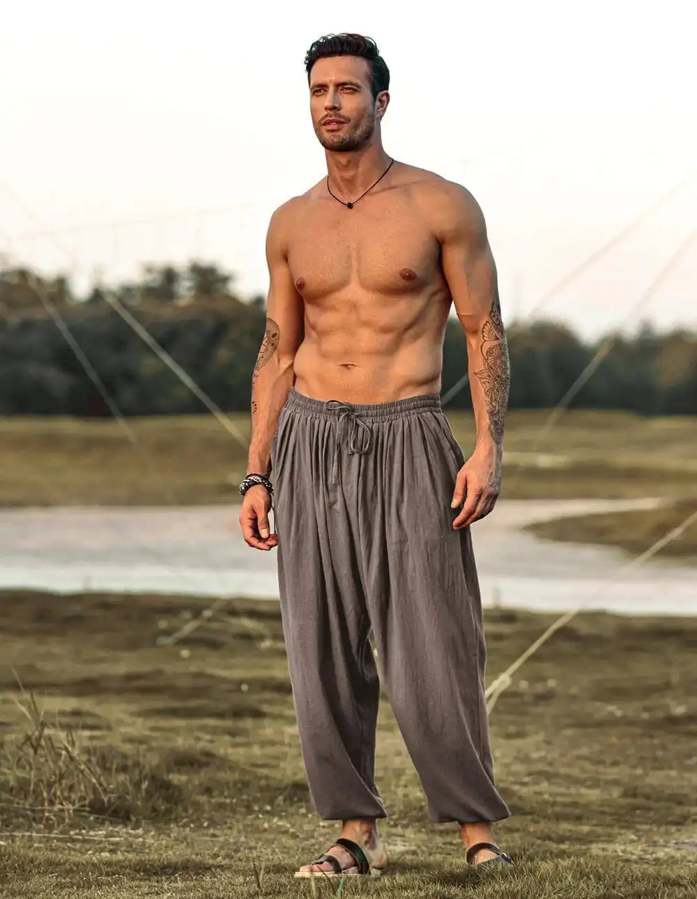 Relaxed Linen Boho Pants