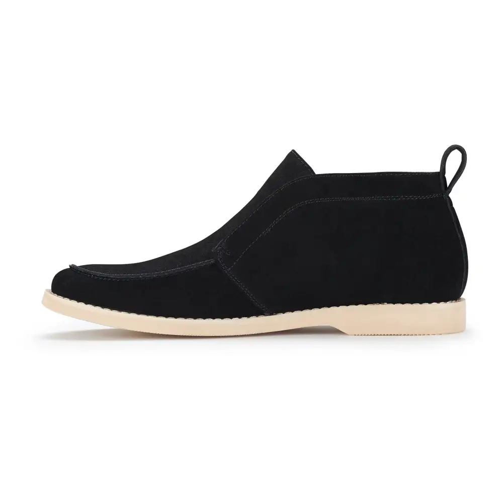 Faux-Suede Suede Faux-Leather Chukka Boots
