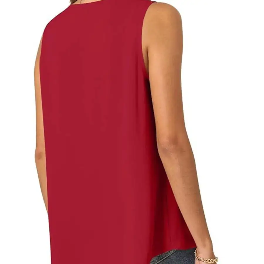 Full Size V Neck Sleeveless Tank Top