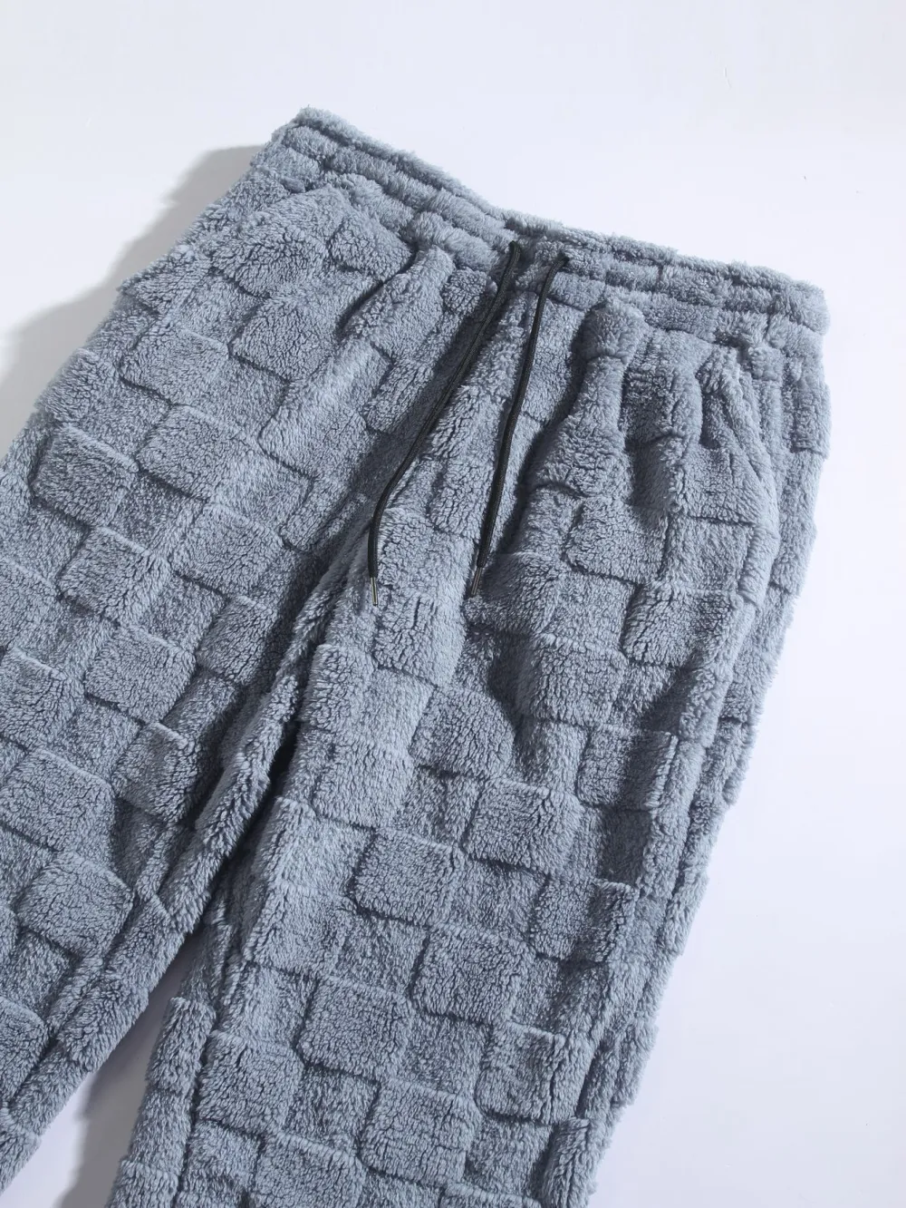 Layered Textured Knit Pants