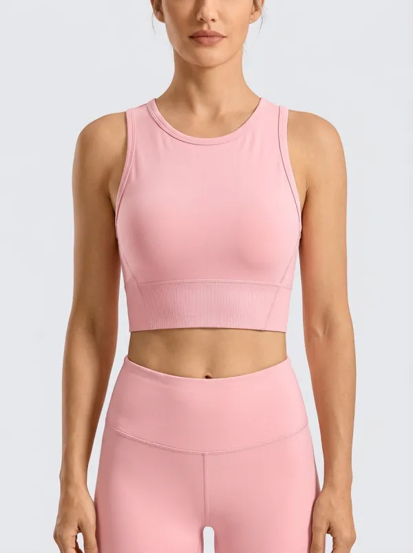 Women's High-Neck Crop Tank