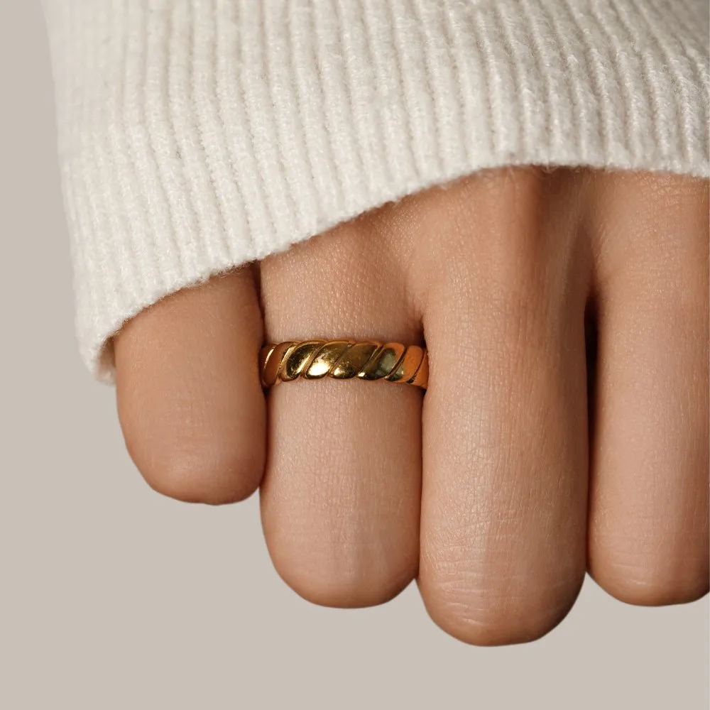 Modern Twisted Ring
