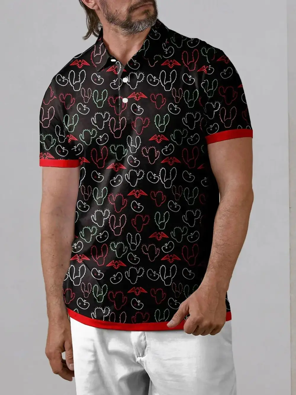 Performance Easygoing Short Sleeve Button Up Polo Shirt
