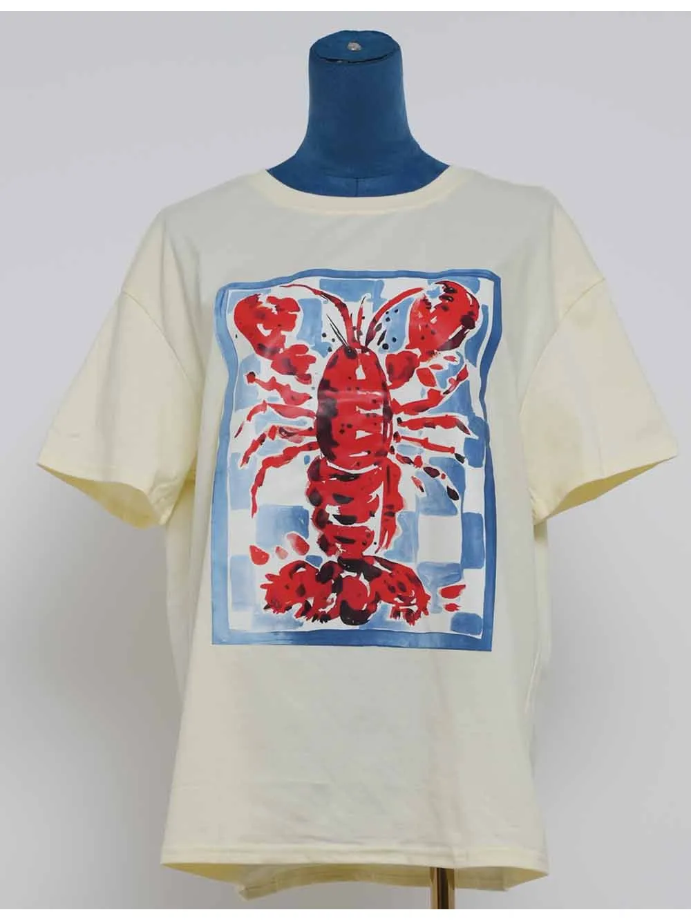 Chic Lobster Graphic Pullover Short Sleeves T-shirt