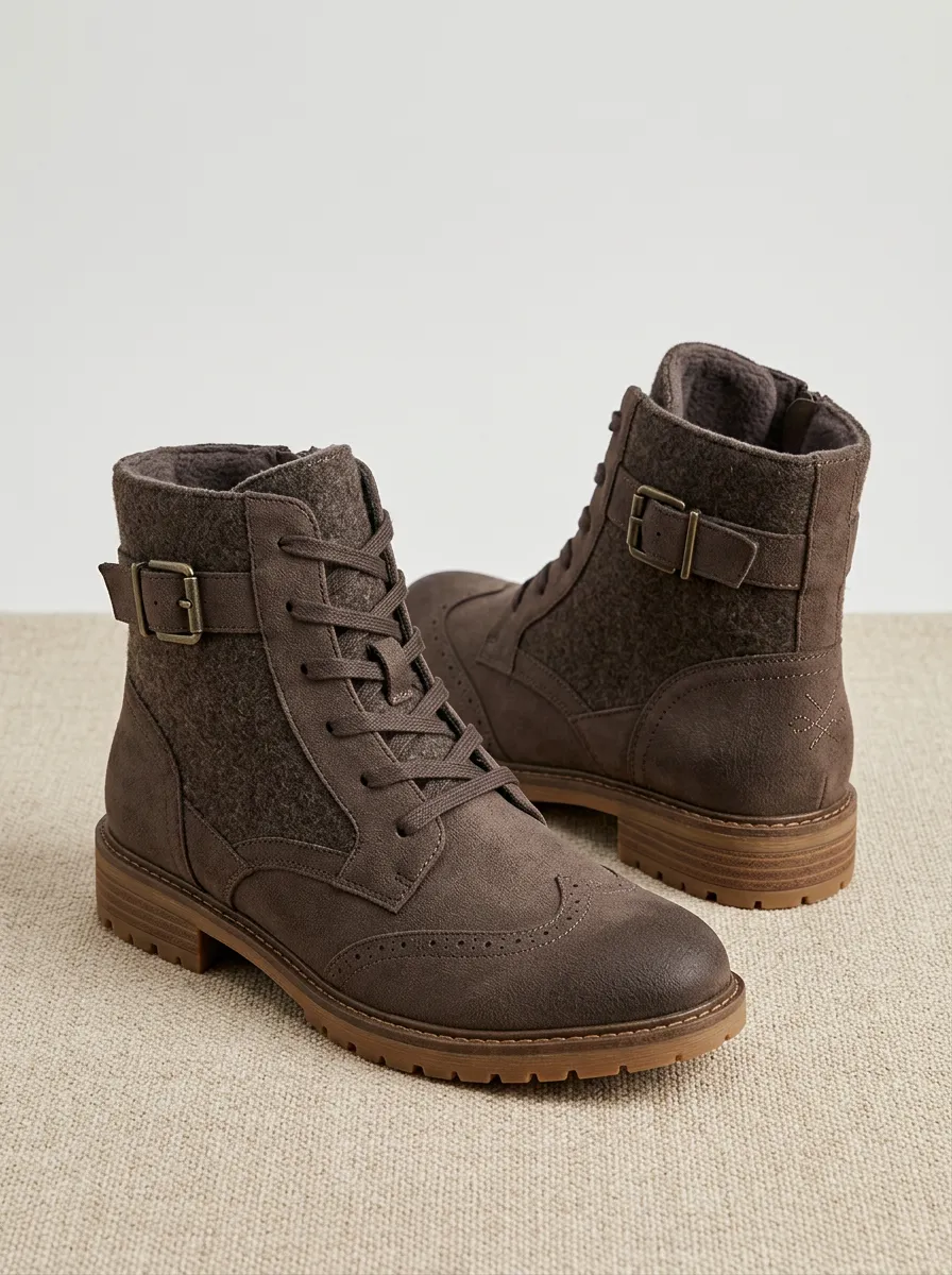 Easy-Wear Suede Look Graphic Outdoor Look Unisex Warm Boots
