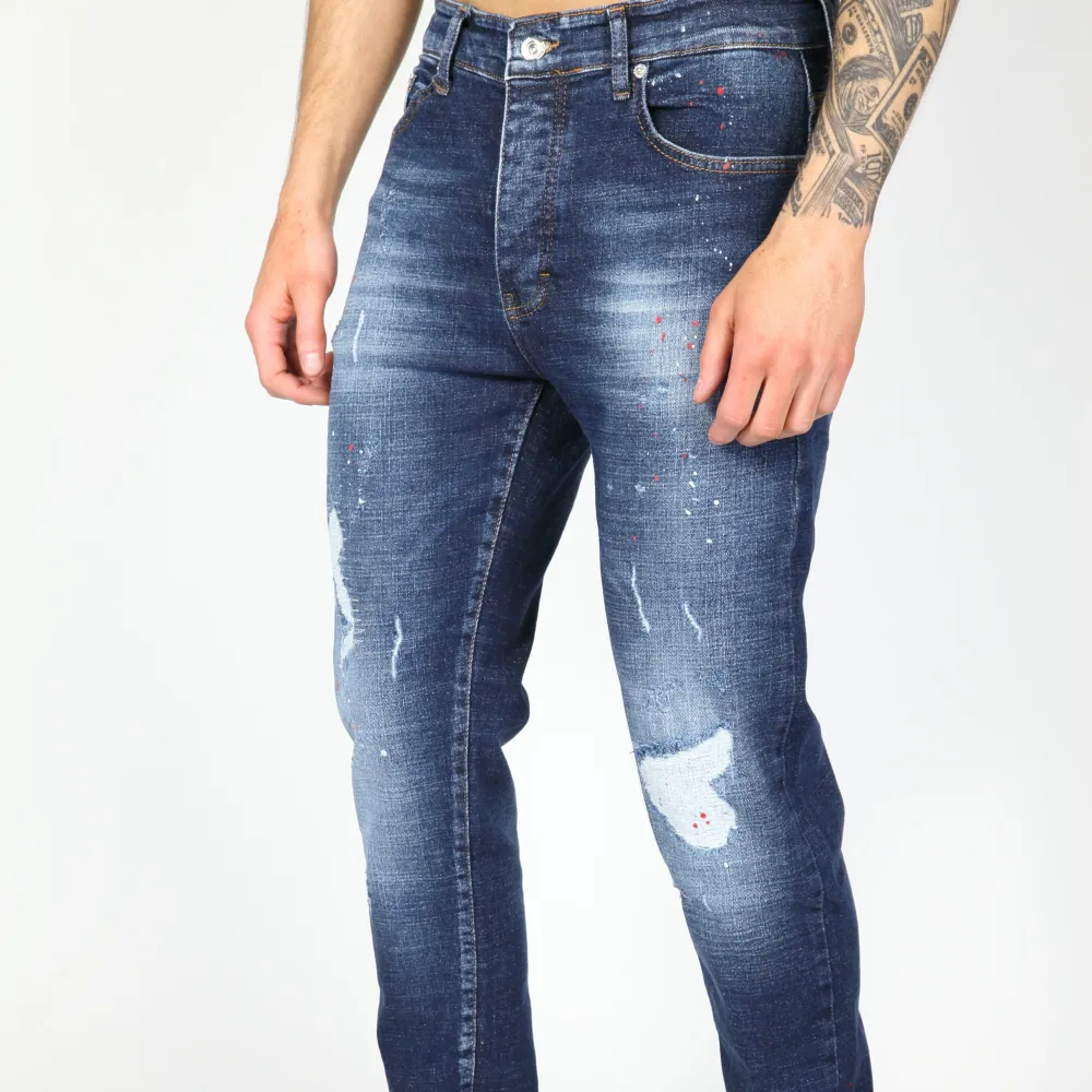 Everyday Paint Detail Smart Fit Distressed Ripped Jeans