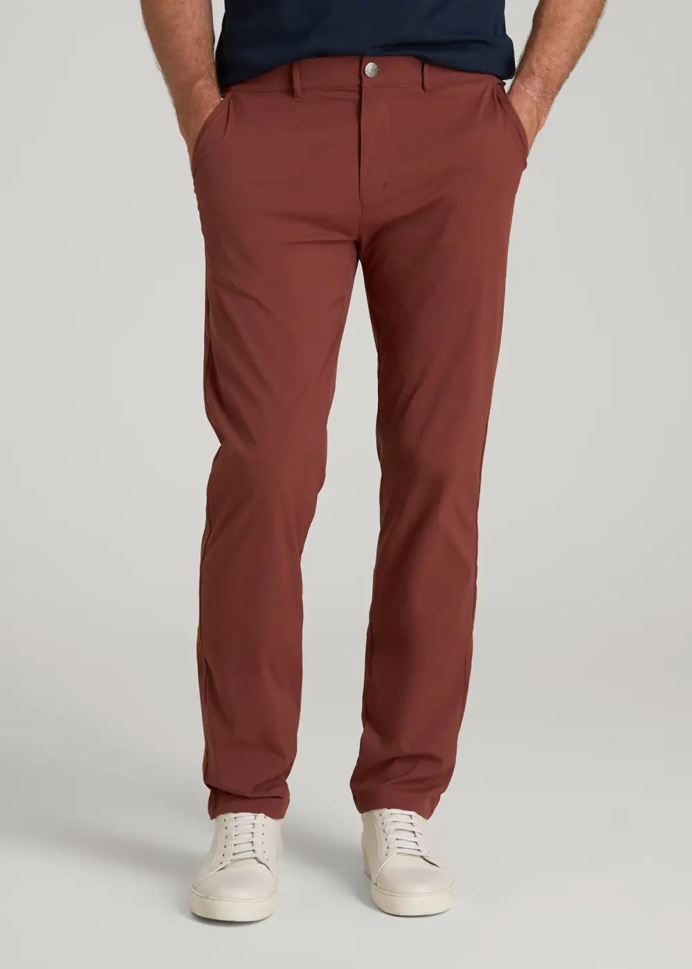 Men's Easy Fit Tapered Chino Stretch Pants