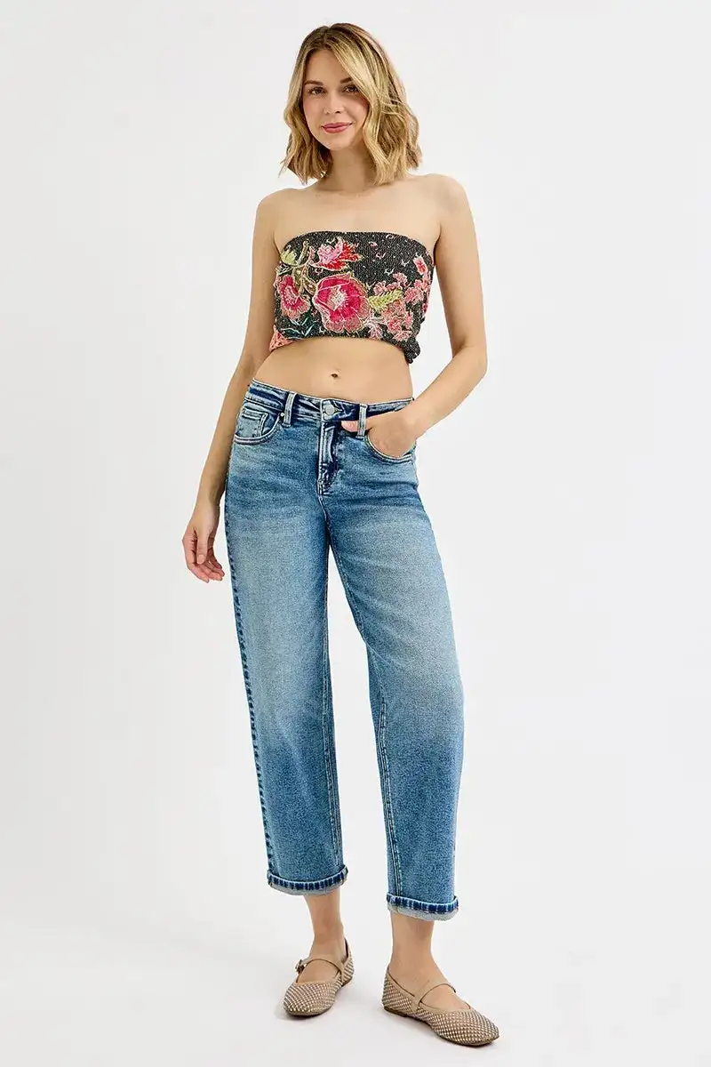 Sharp High Waist Denim Jeans