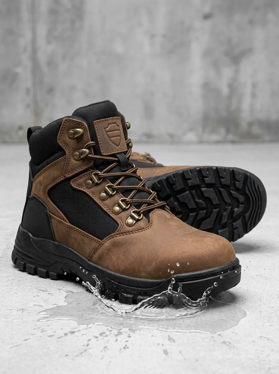 Classic Casual Look Men' Waterproof Work Boots