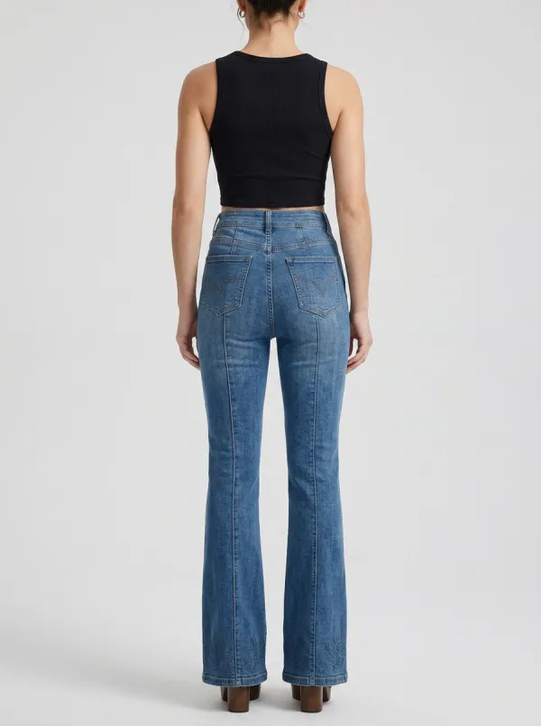 Women's High Waist Casual Denim Jeans