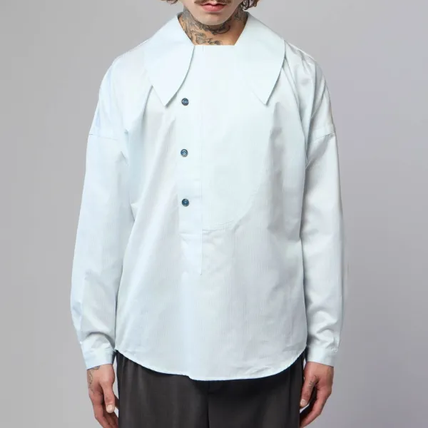 Sharp Striped Collared Shirt