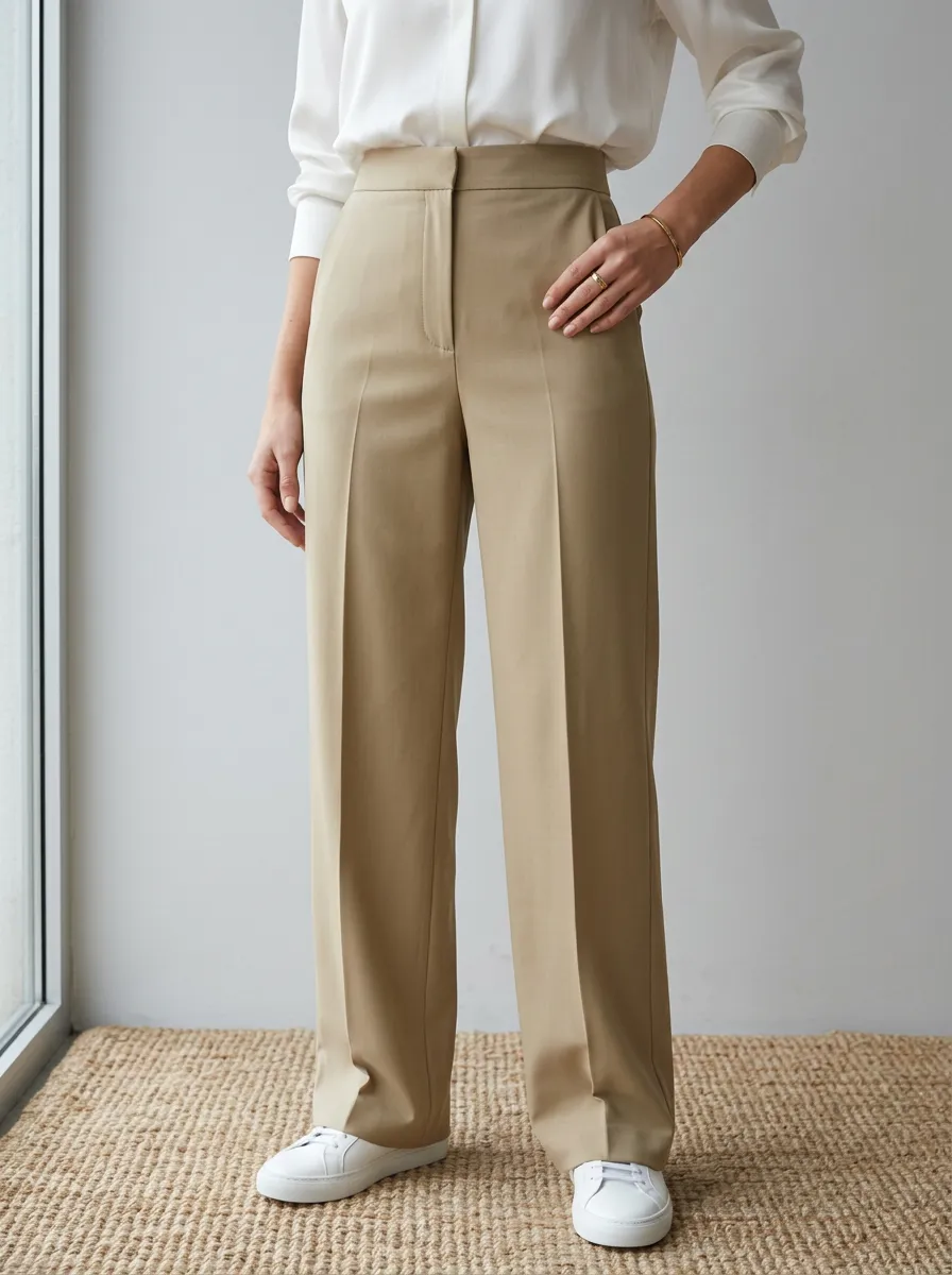 Classic Everyday Women's Wide-Leg Trousers