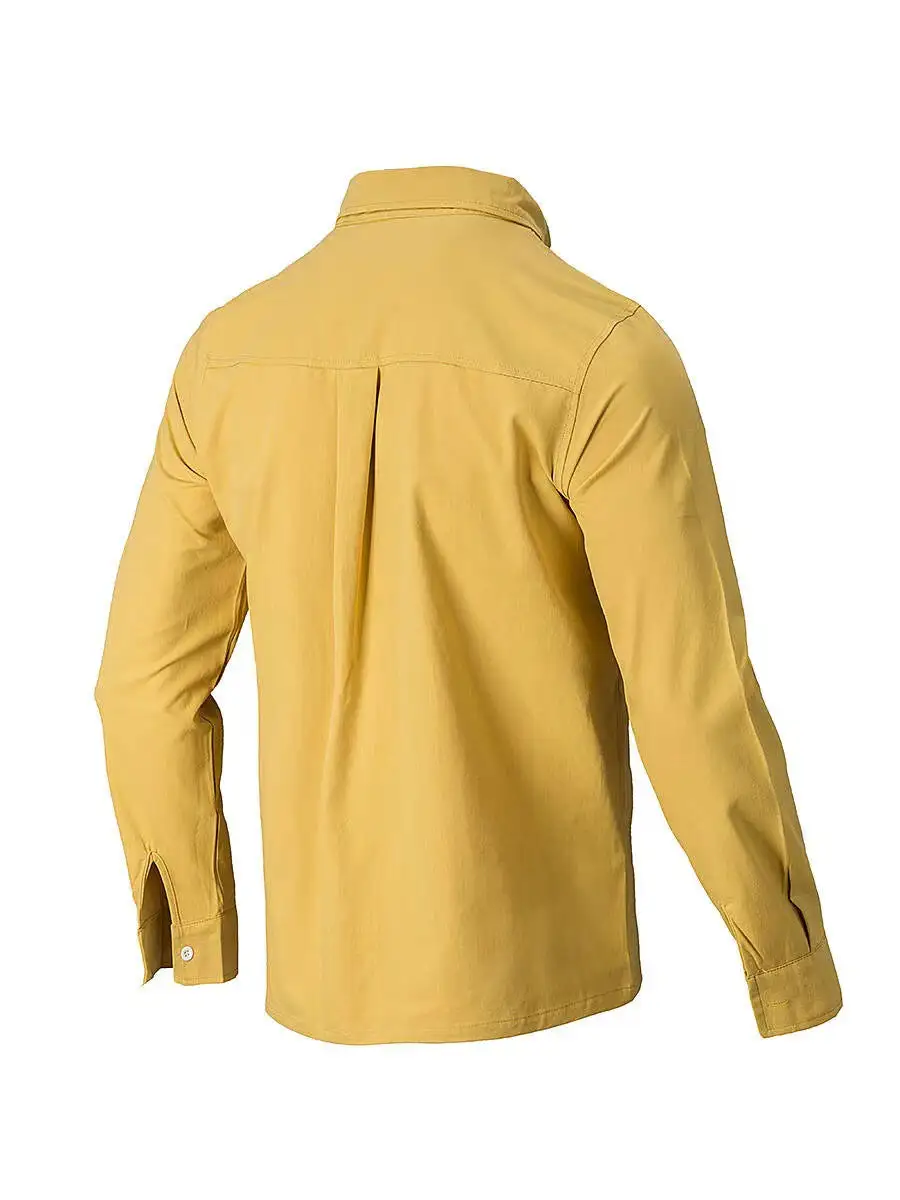 Polyester Button Down Collared Shirt