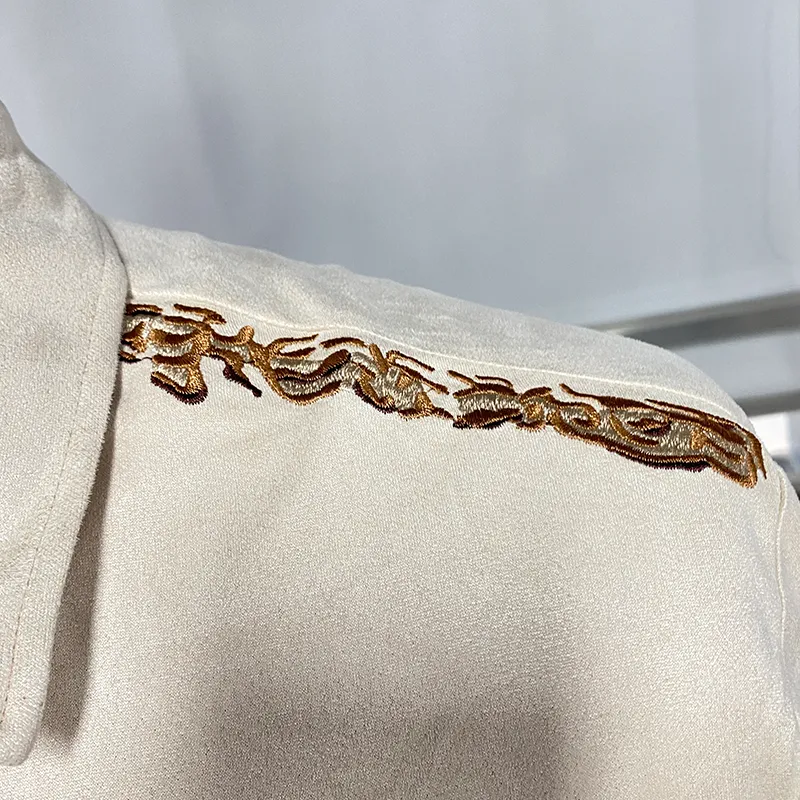 Embroidered Camp Shirt