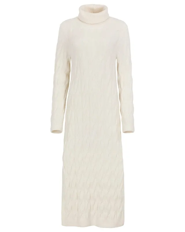 Soft Cable Sweater Dress