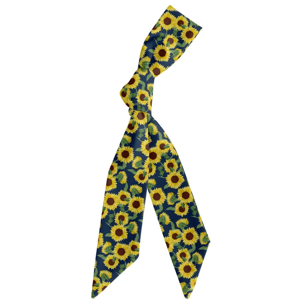 Sunflower Floral Pattern Hair Scarf