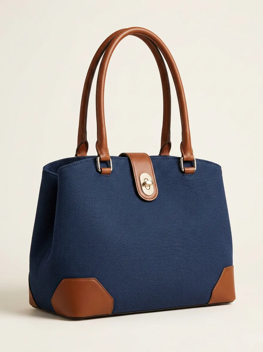 Classic Woven Top-Handle Women's Tote Bag