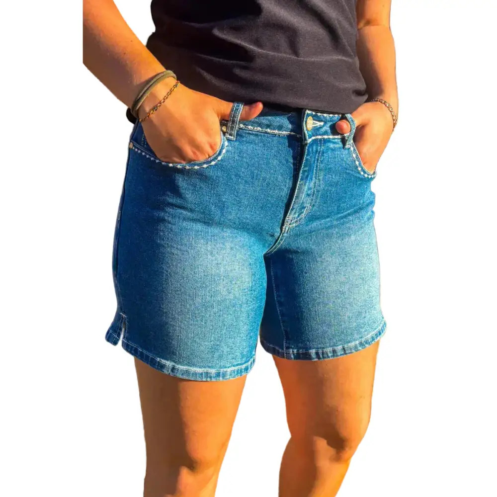 Polished Denim Everyday Shorts