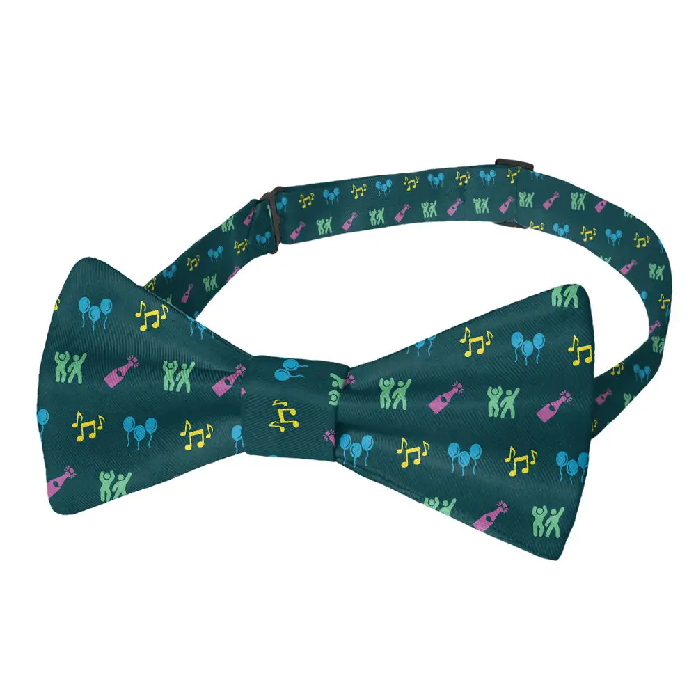 Partying with Friends Pattern Bow Tie
