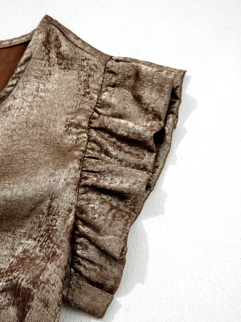 Ruffled Round Neck Tank