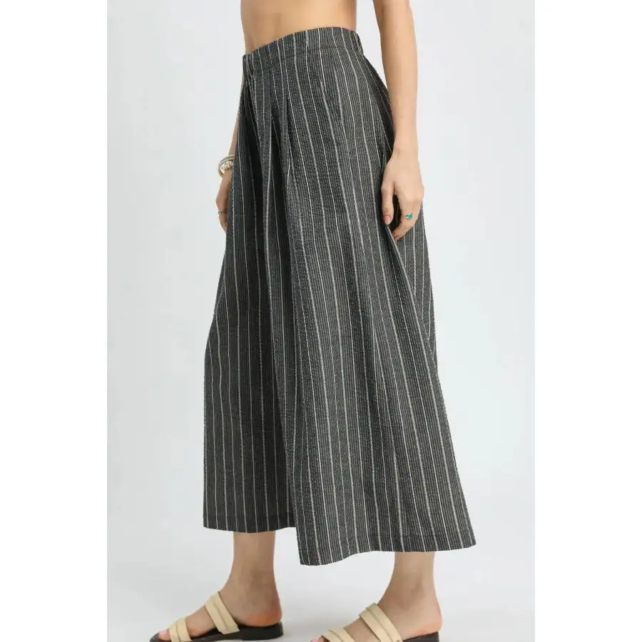 Pinstripe Crop Palazzo Pants