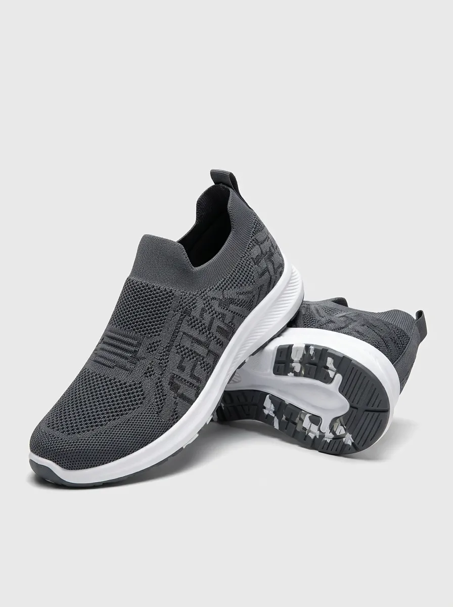Unisex Casual Sporty Geometric Pattern Print Sneakers