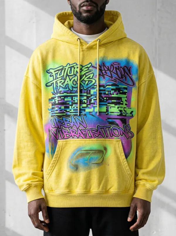 Unisex Statement Streetwear Graffiti Hoodie