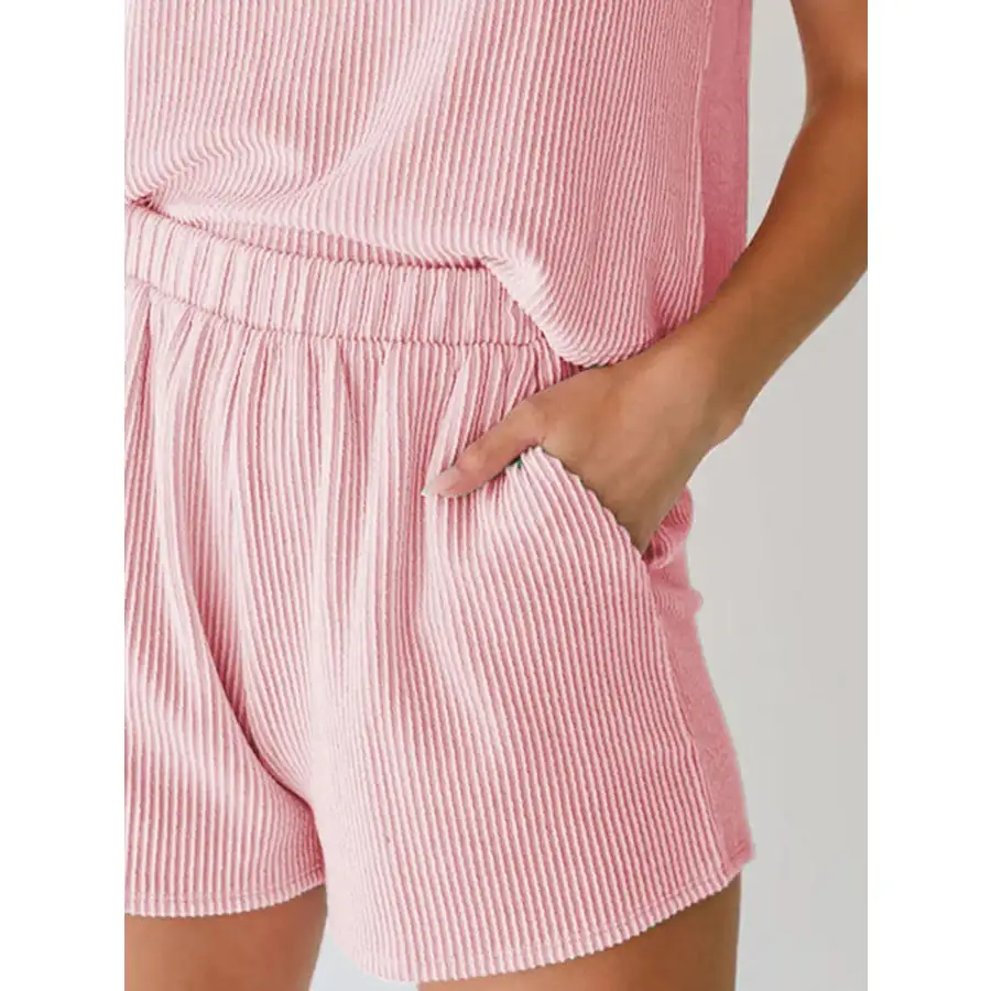 Everyday Round Neck Sleeveless Top and Shorts Set