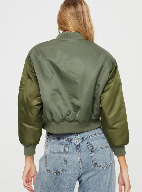 Women’s Cropped Bomber Jacket